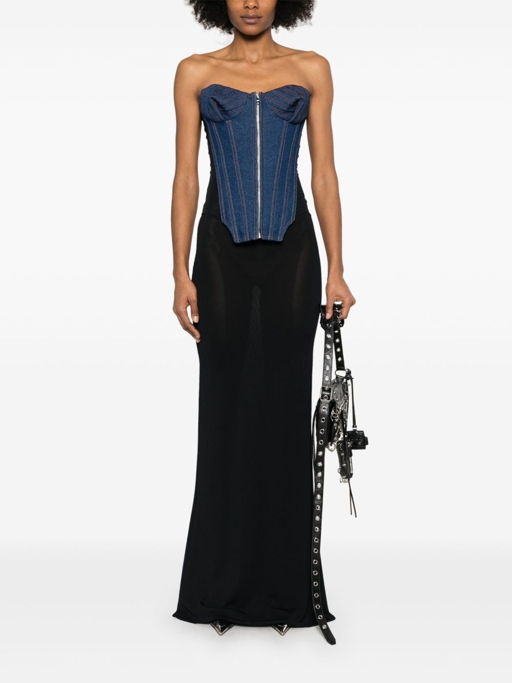 denim corset - 2