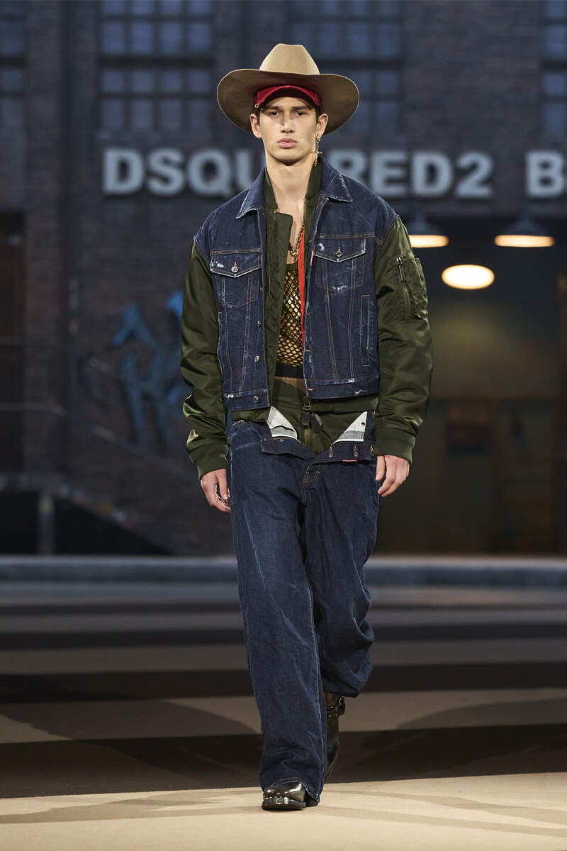 DARK INDIGO AVIATOR WASH LOOSE JEANS - 7