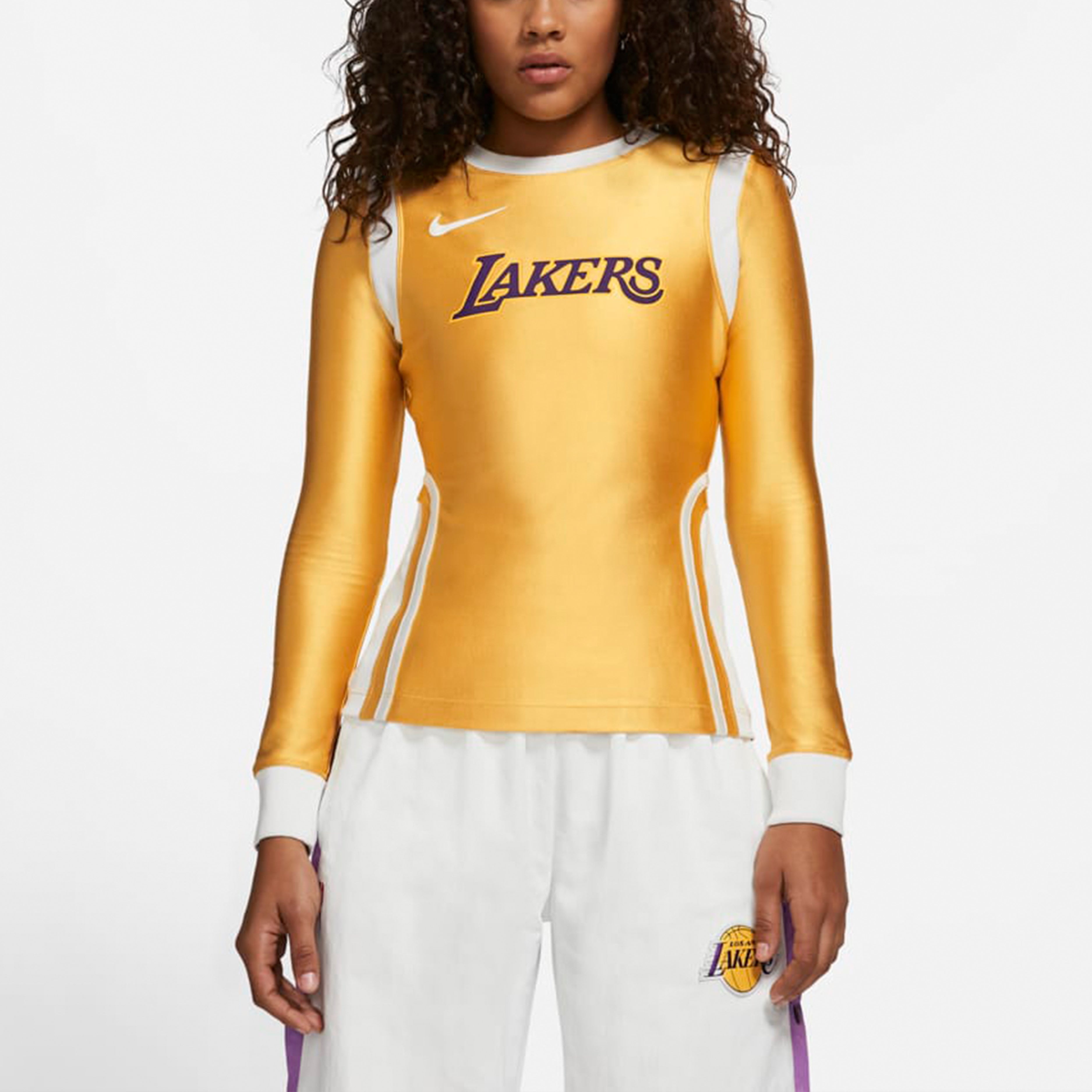 (WMNS) Nike x AMBUSH NBA Lakers Top 'Mineral Gold' DB9568-723 - 4