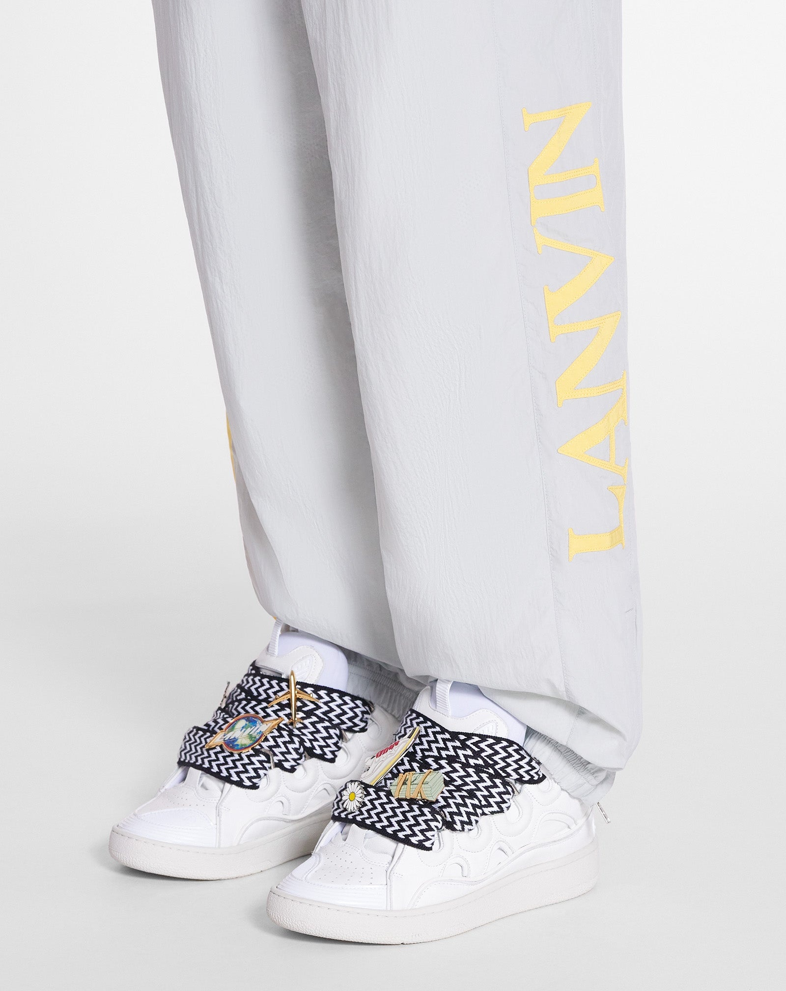 LANVIN X FUTURE JOGGING PANTS WITH CONTRASTING STRIPES - 8