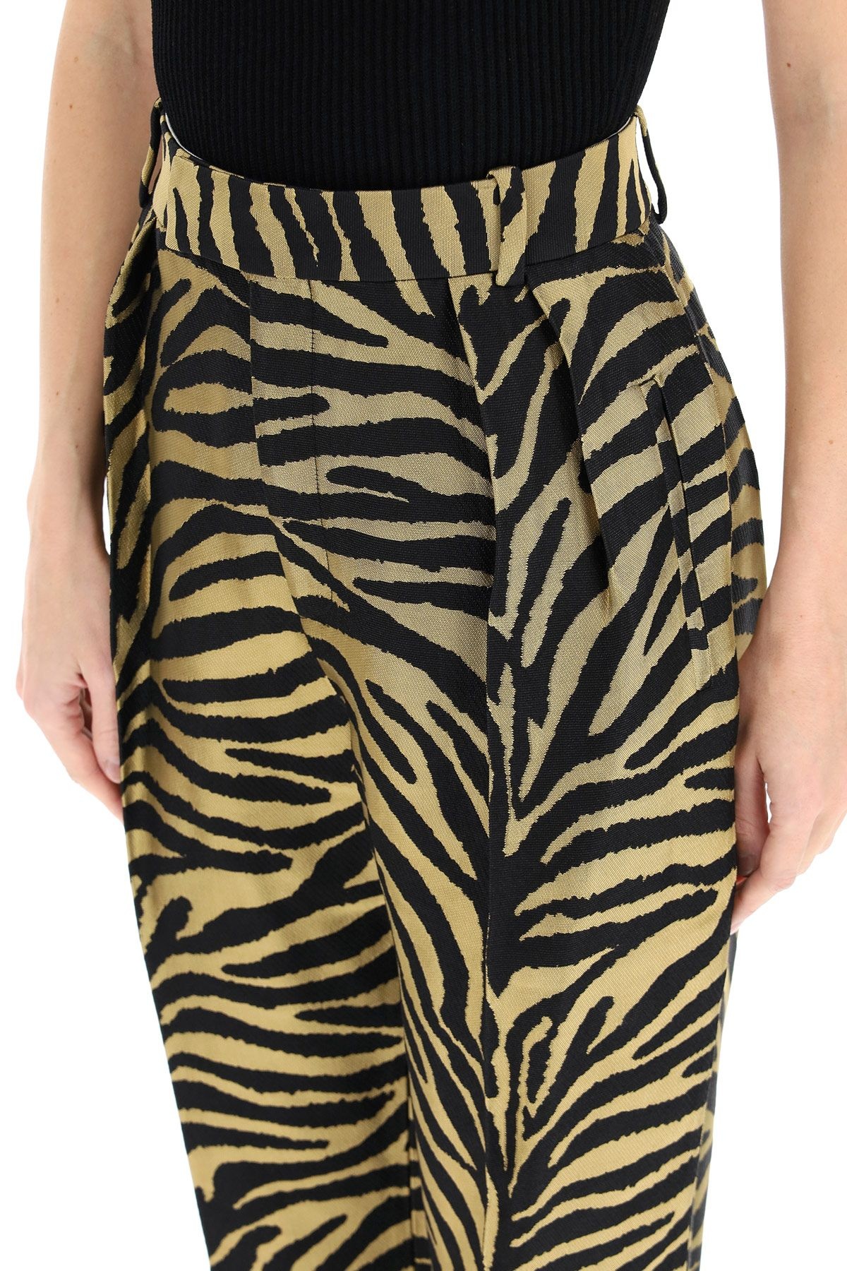 MAGDELINE ZEBRA PRINT TROUSERS - 5