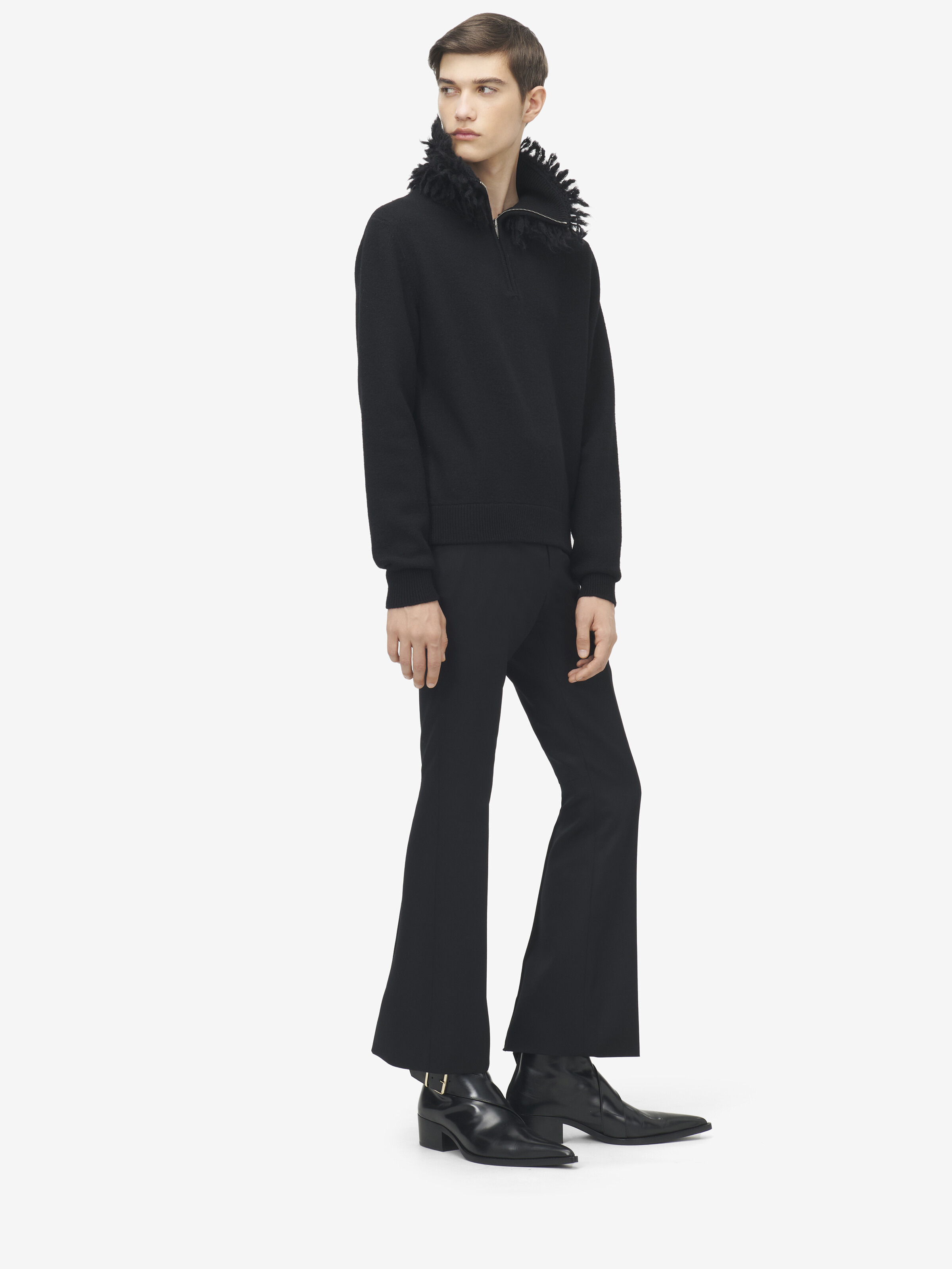Fringed Collar Jumper - 4
