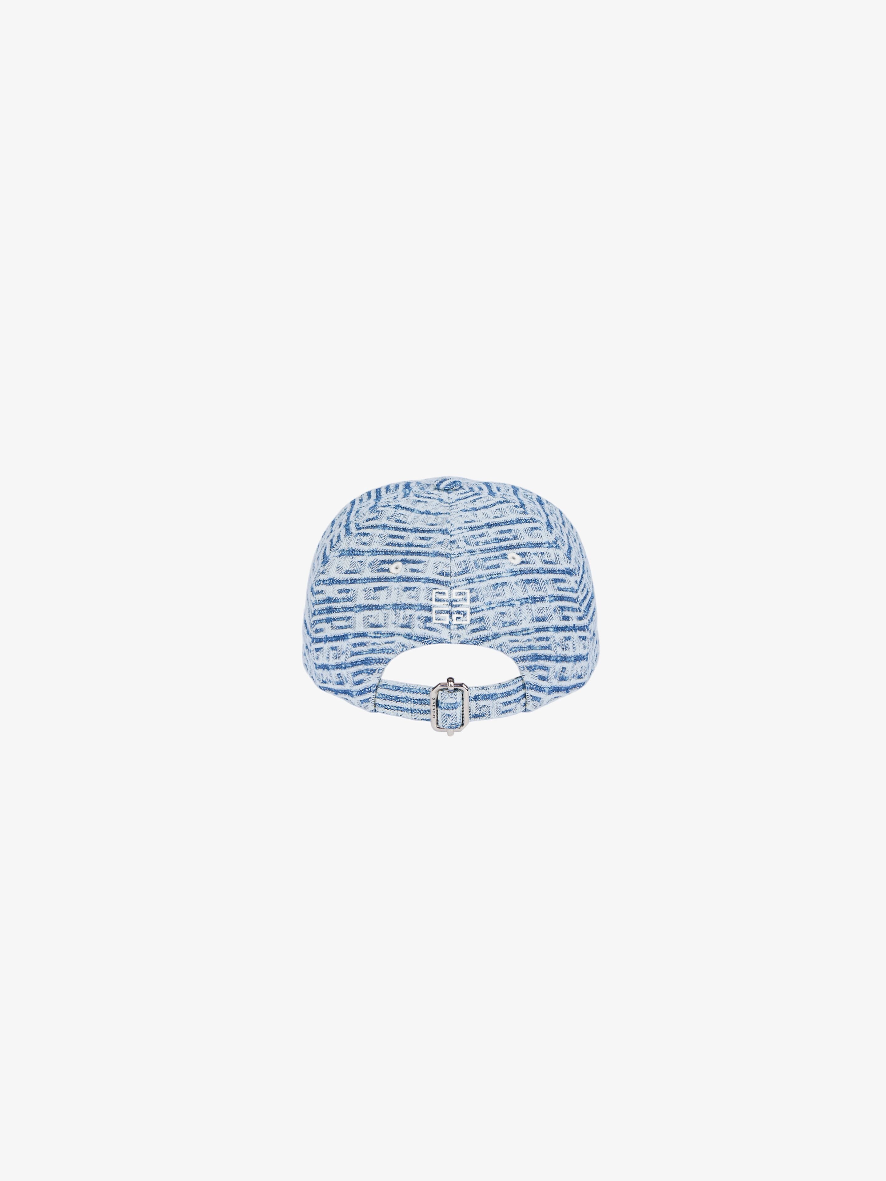 GIVENCHY CAP IN 4G EMBROIDERED DENIM - 2