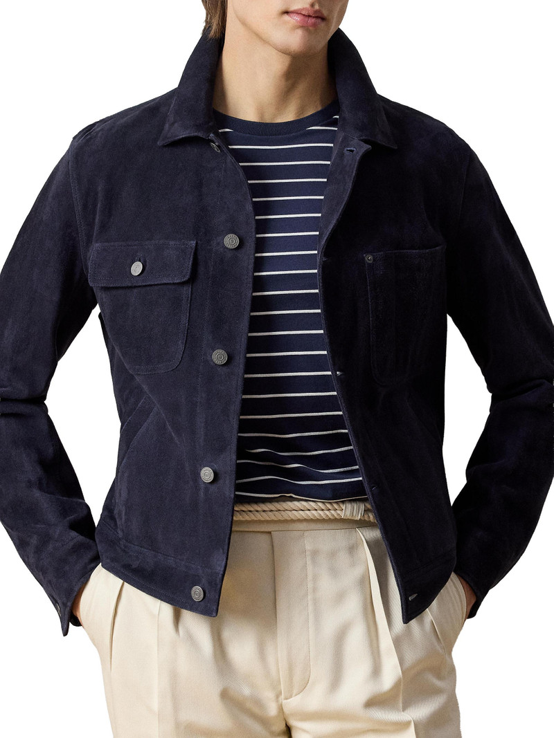 Men's Suede Jacket - Classic Chairman Navy 6