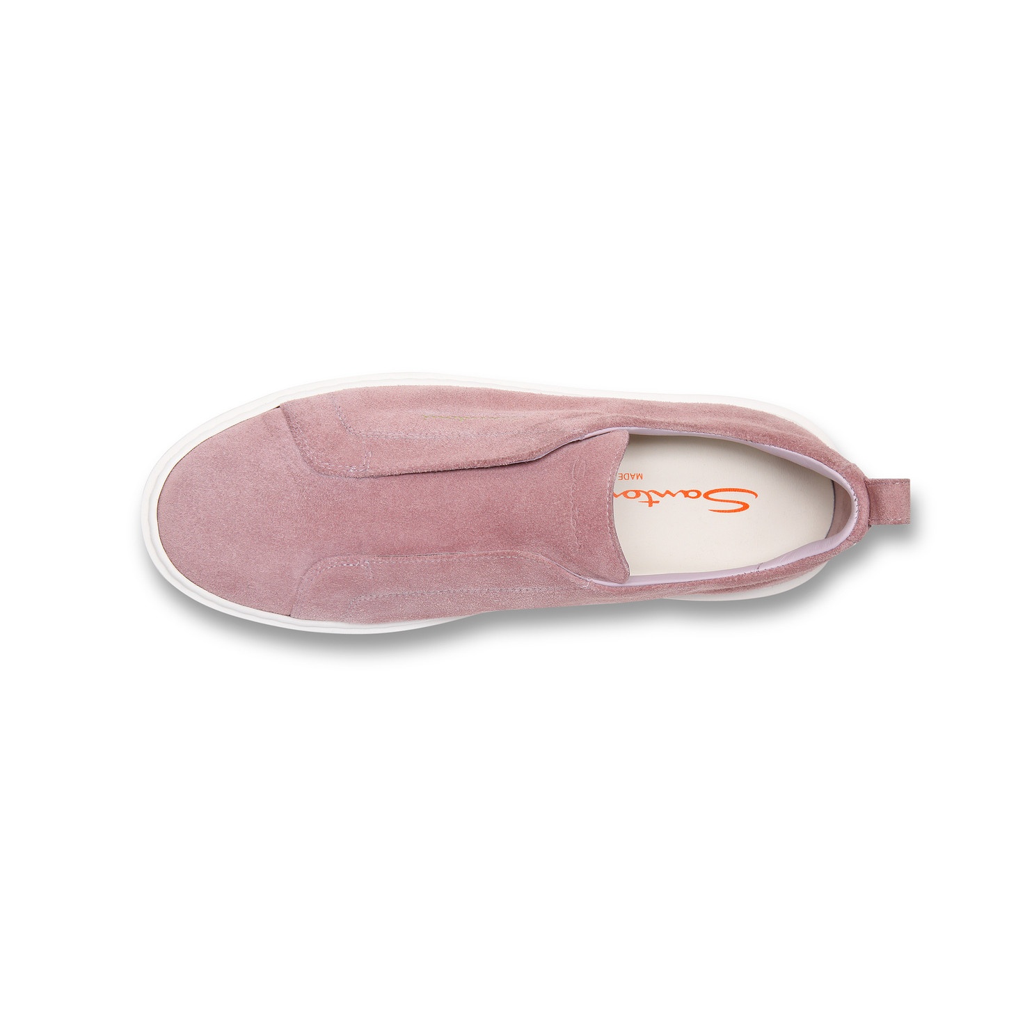 Women's pink suede slip-on sneaker - 4