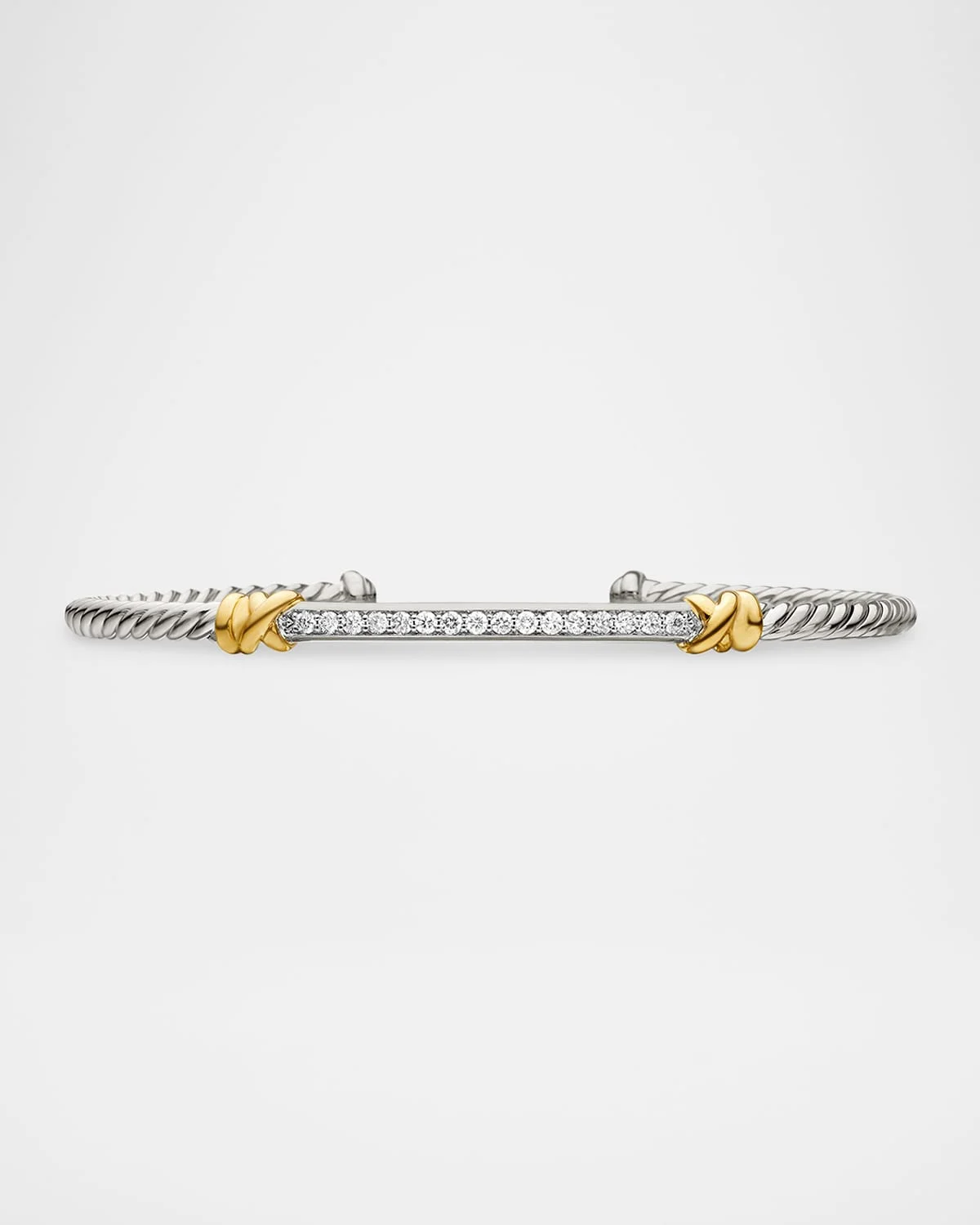 3mm Petite Helena Cable Station Bracelet in Silver - 1
