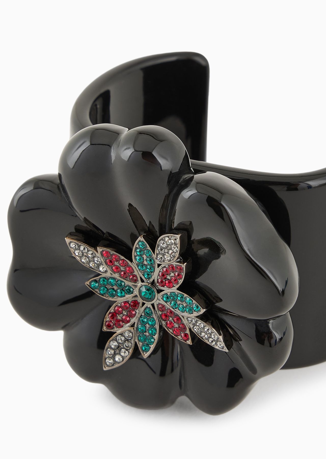 Swarovski crystal and flower bangle - 2