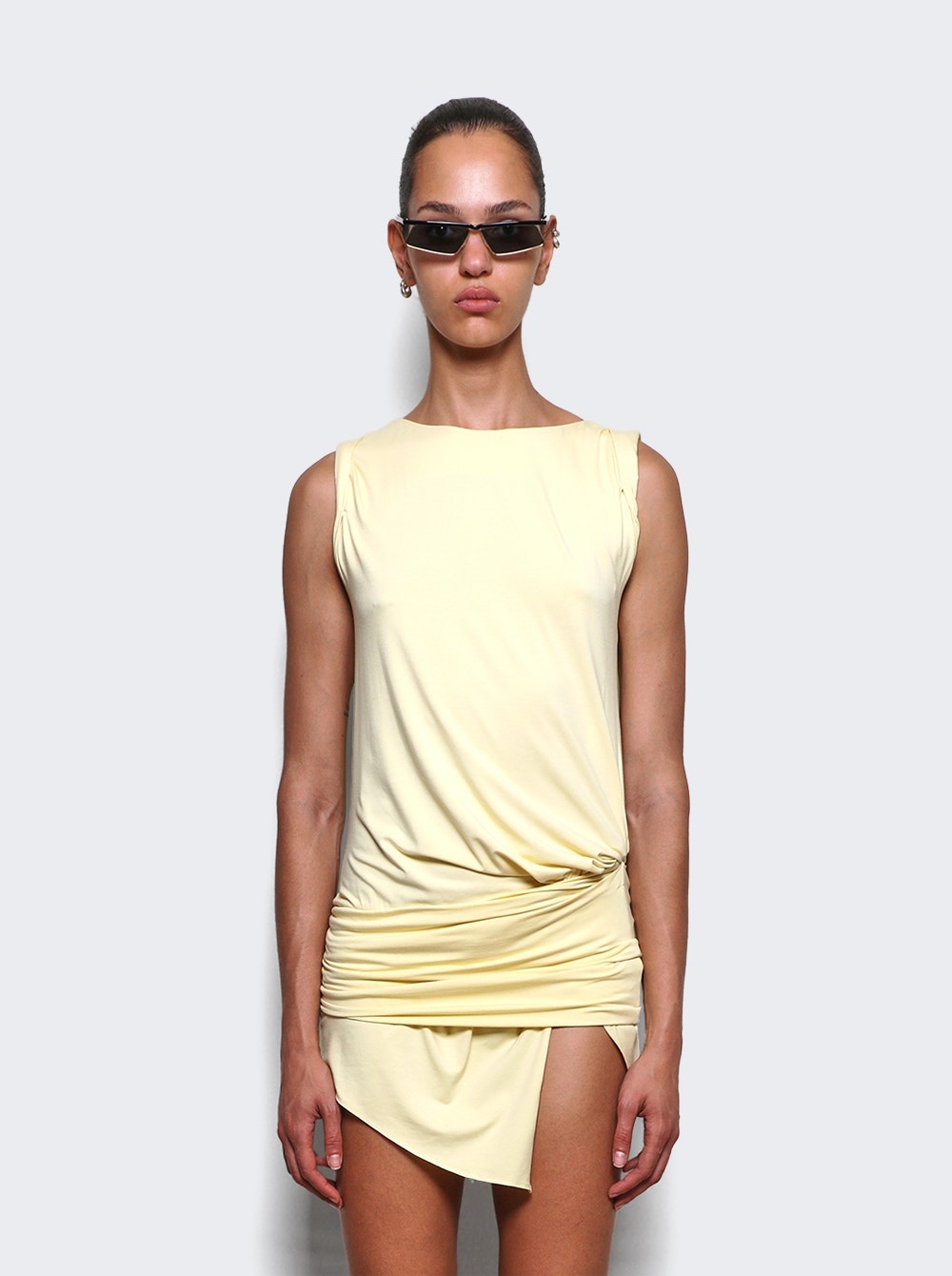 Mini Dress Dusty Yellow - 3