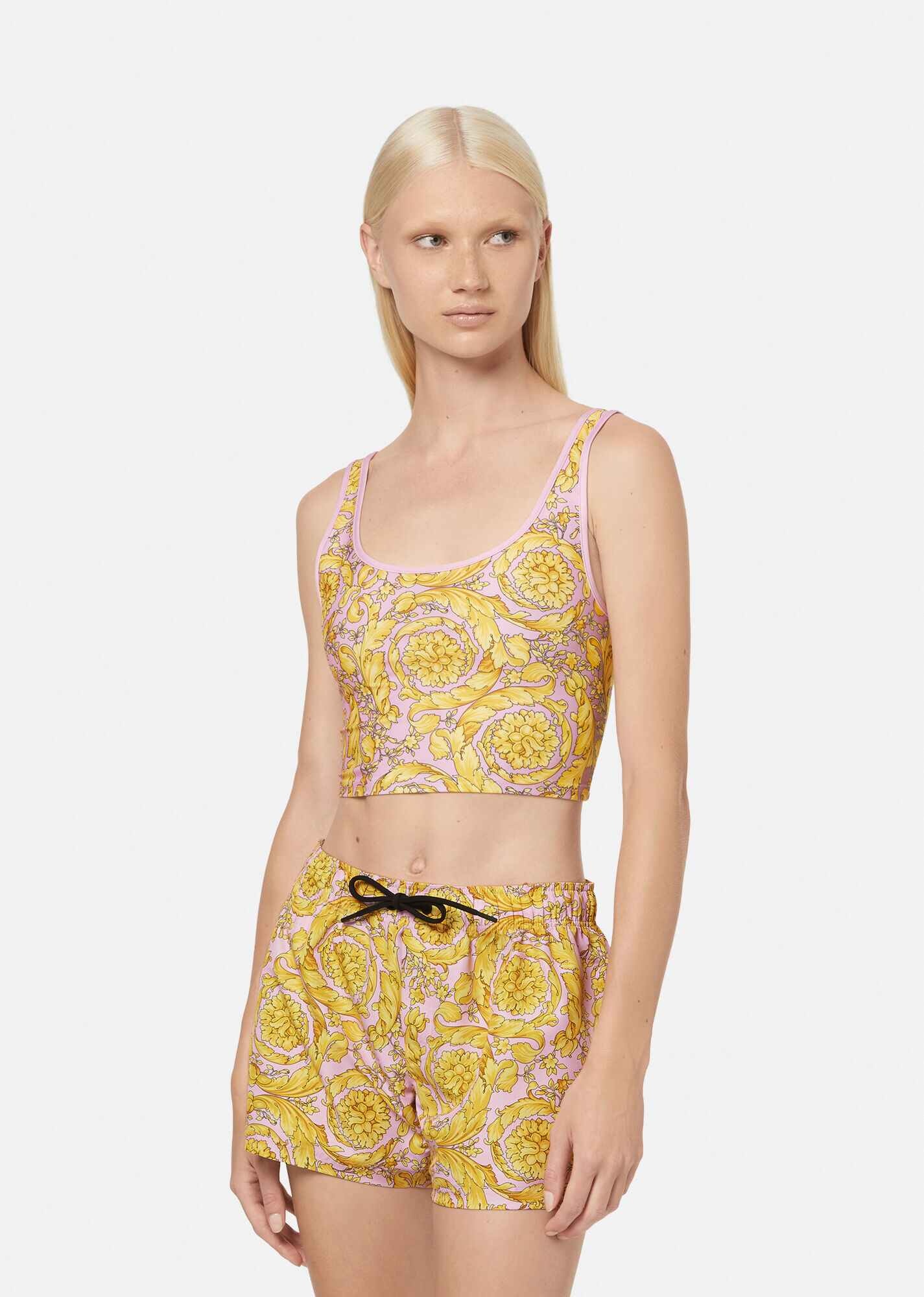 Barocco Print Bikini Top - 2