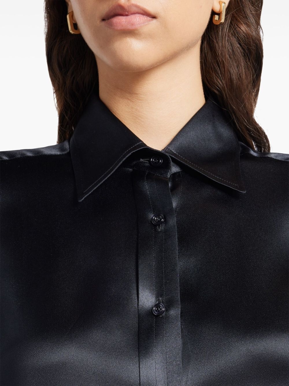 silk-charmeuse shirt - 5