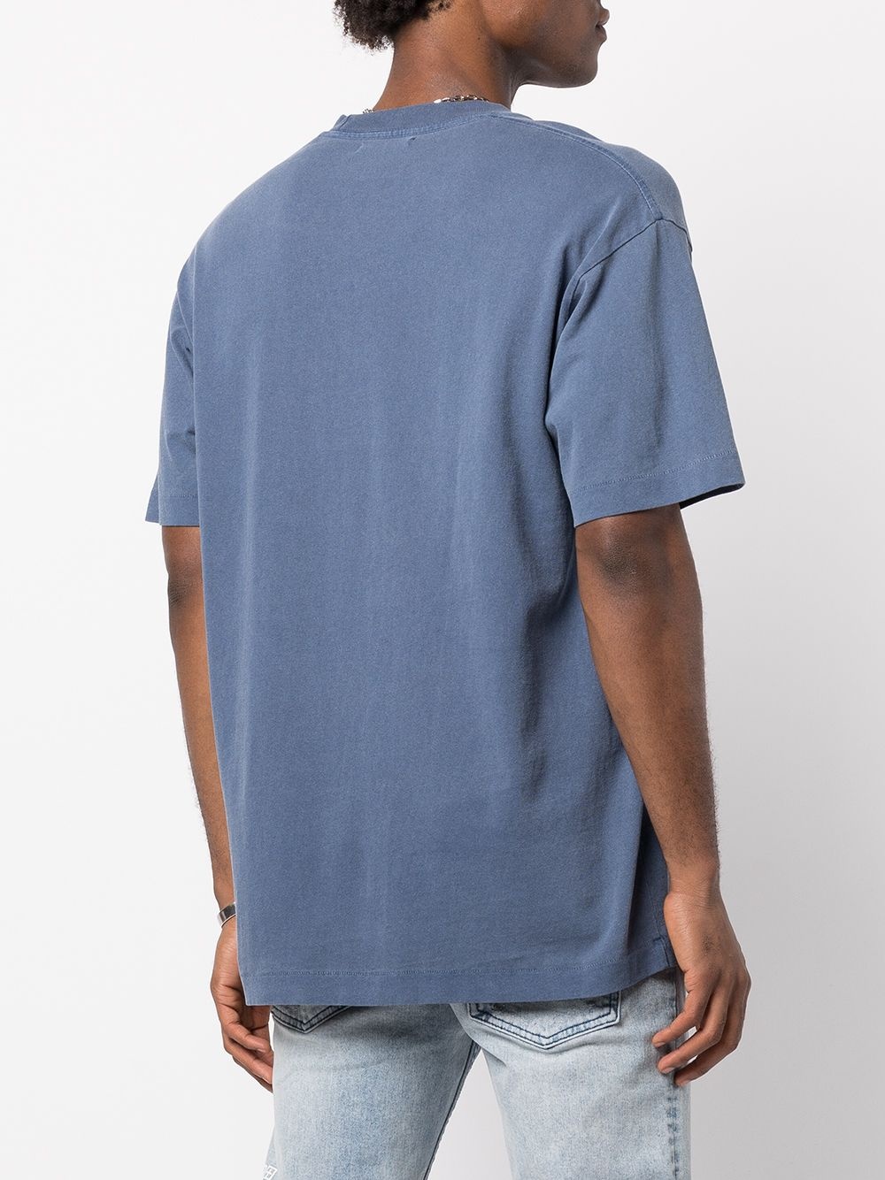 contrast-pocket fitted T-shirt - 4