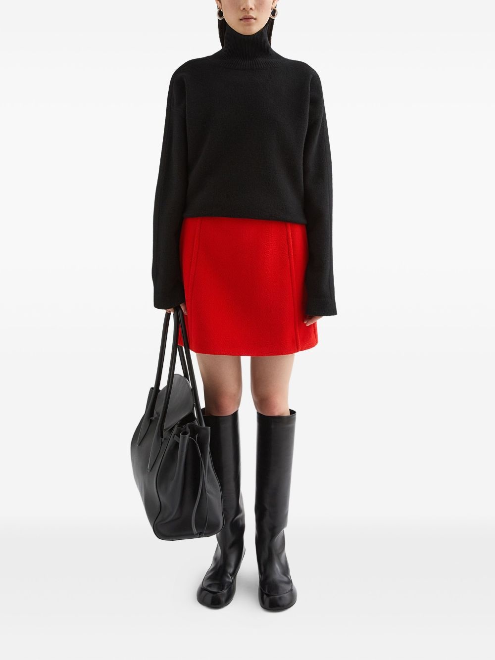 wool mini skirt - 2
