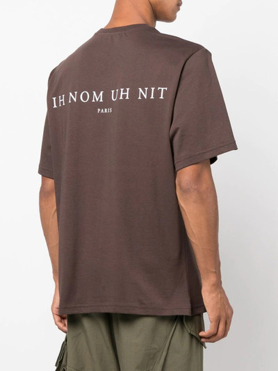 ih nom uh nit logo-print T-shirt outlook