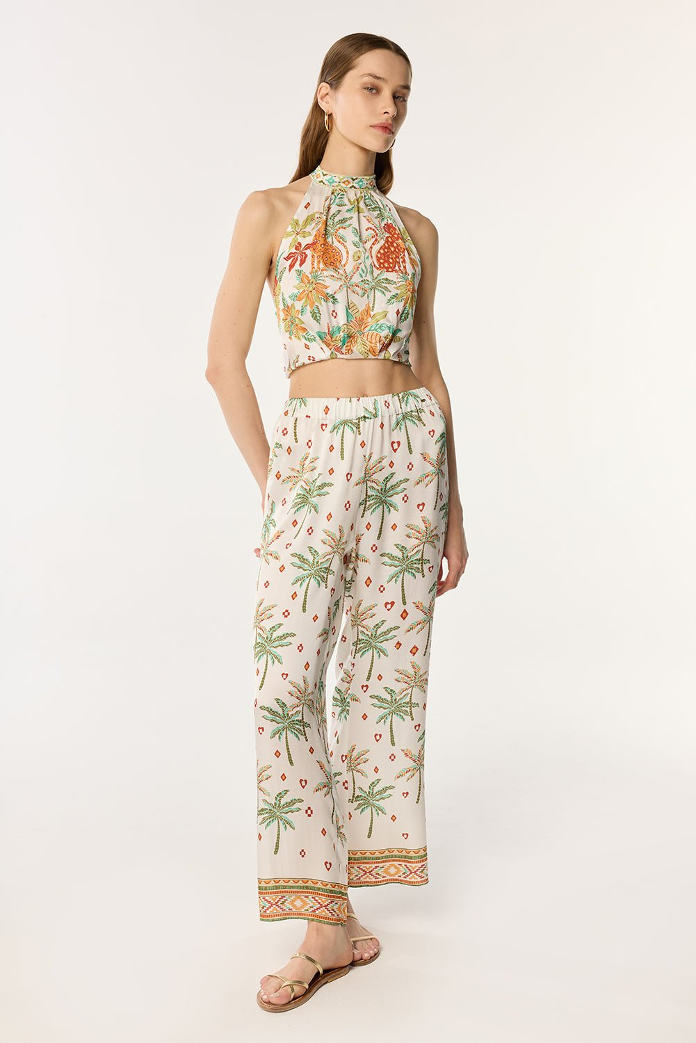 Pant Cecile - Green Equator - 2