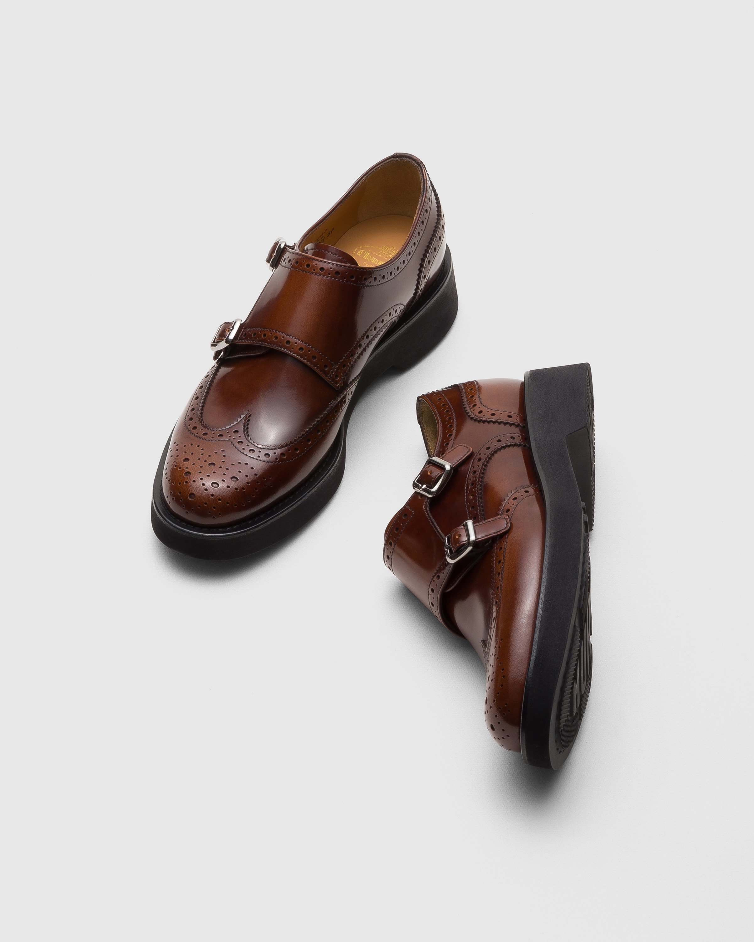 Polished Fumé Monk Strap - 2