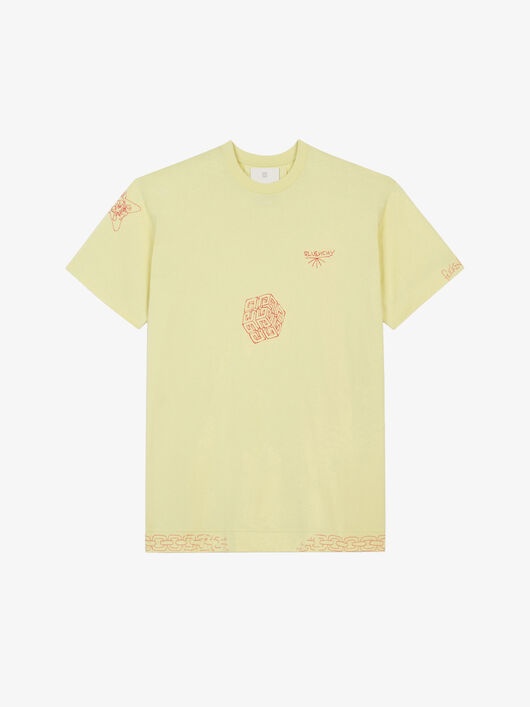 GIVENCHY 4G EMBROIDERED OVERSIZED T-SHIRT - 4