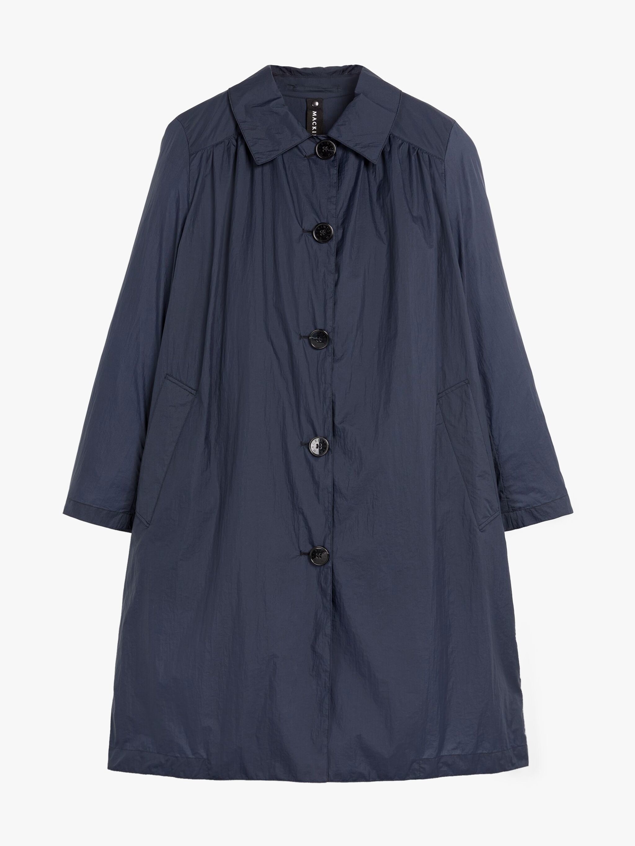 HANA NAVY NYLON COAT - 1