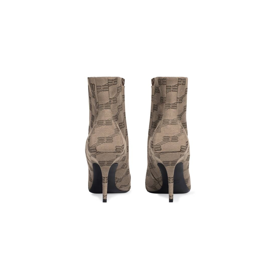 Women's Square Knife 80mm Bootie Bb Monogram  in Dark Grey - 4