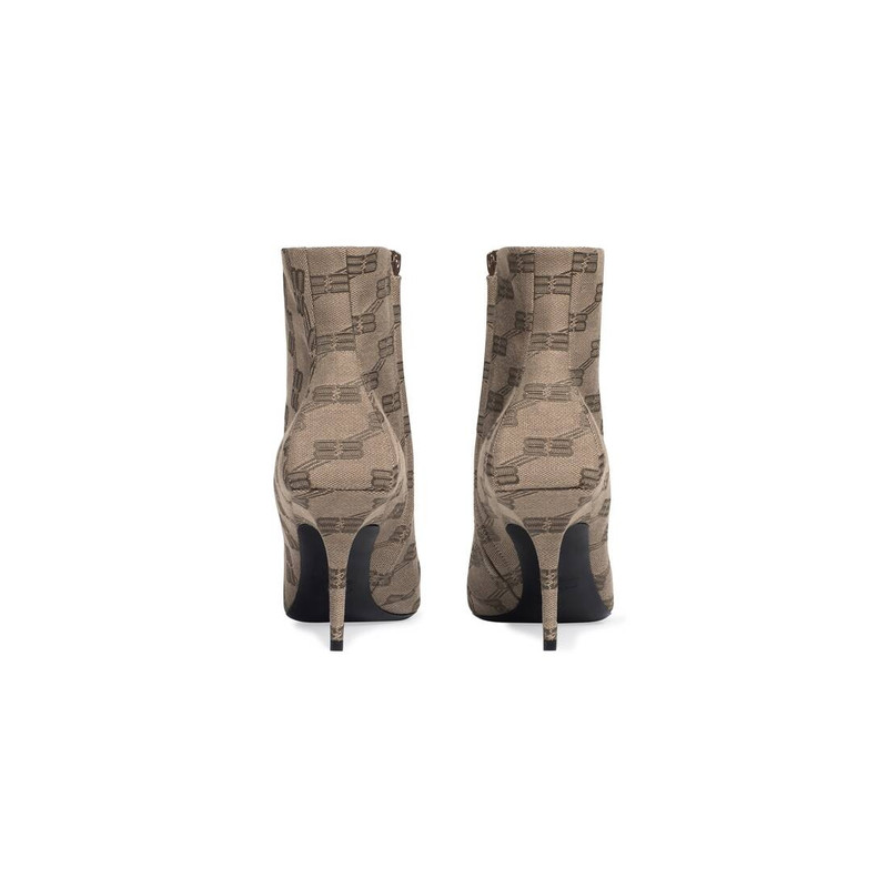 Women's Square Knife 80mm Bootie Bb Monogram  in Dark Grey 4