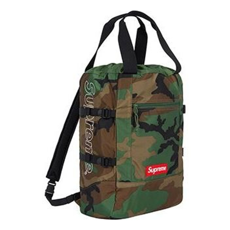 Supreme Supreme Tote Backpack 'Green Brown Black' SUP-SS19-914 outlook