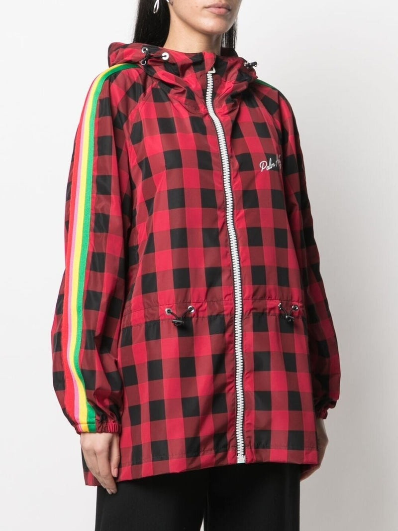 Palm Angels PALM ANGELS WOMEN Buffalo Check Windbreaker Red outlook