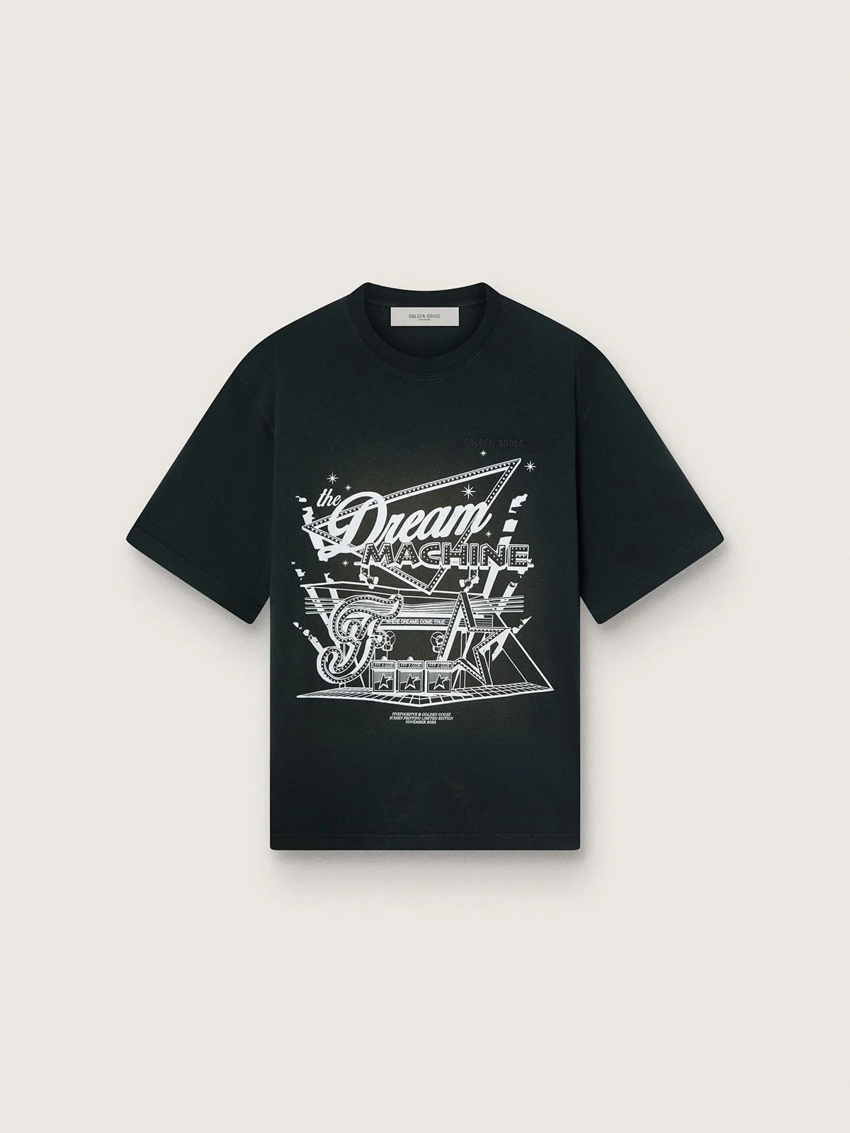 Golden Goose / Fivefourfive Collab black “Where Dreams Come True” T-shirt - 1