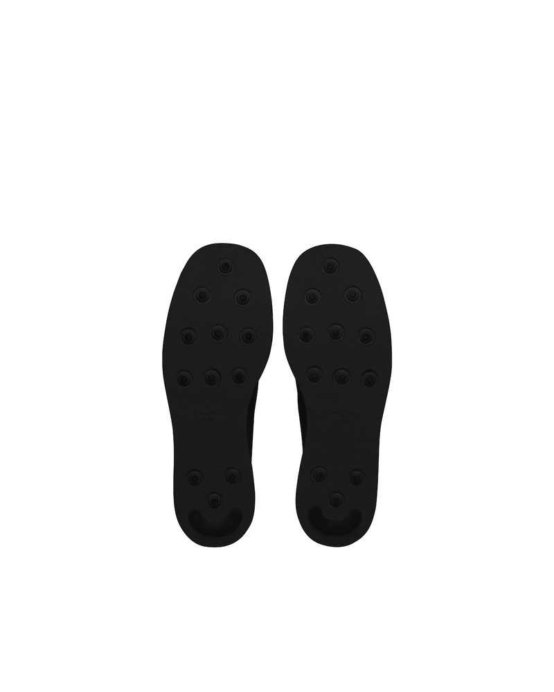 Brushed leather Derby shoes with strap 6