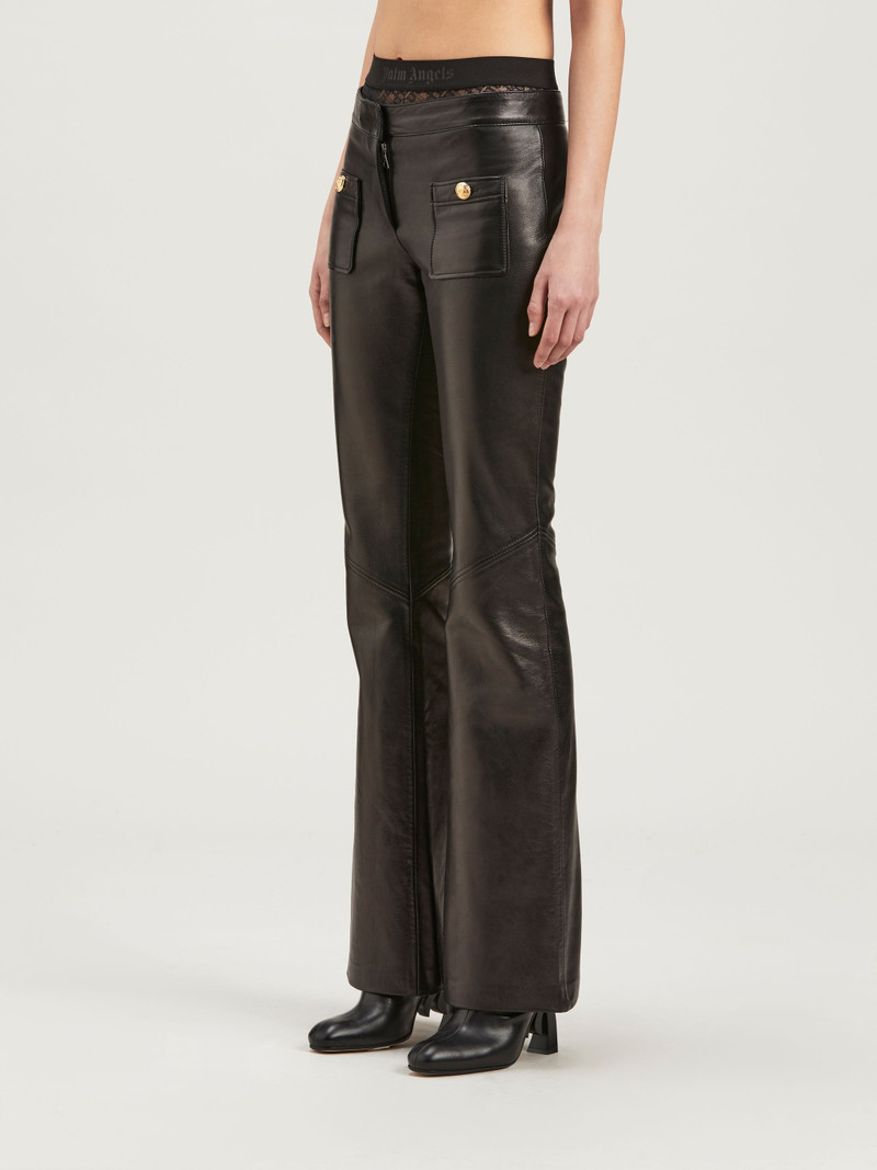 Flare Leather Pants 4