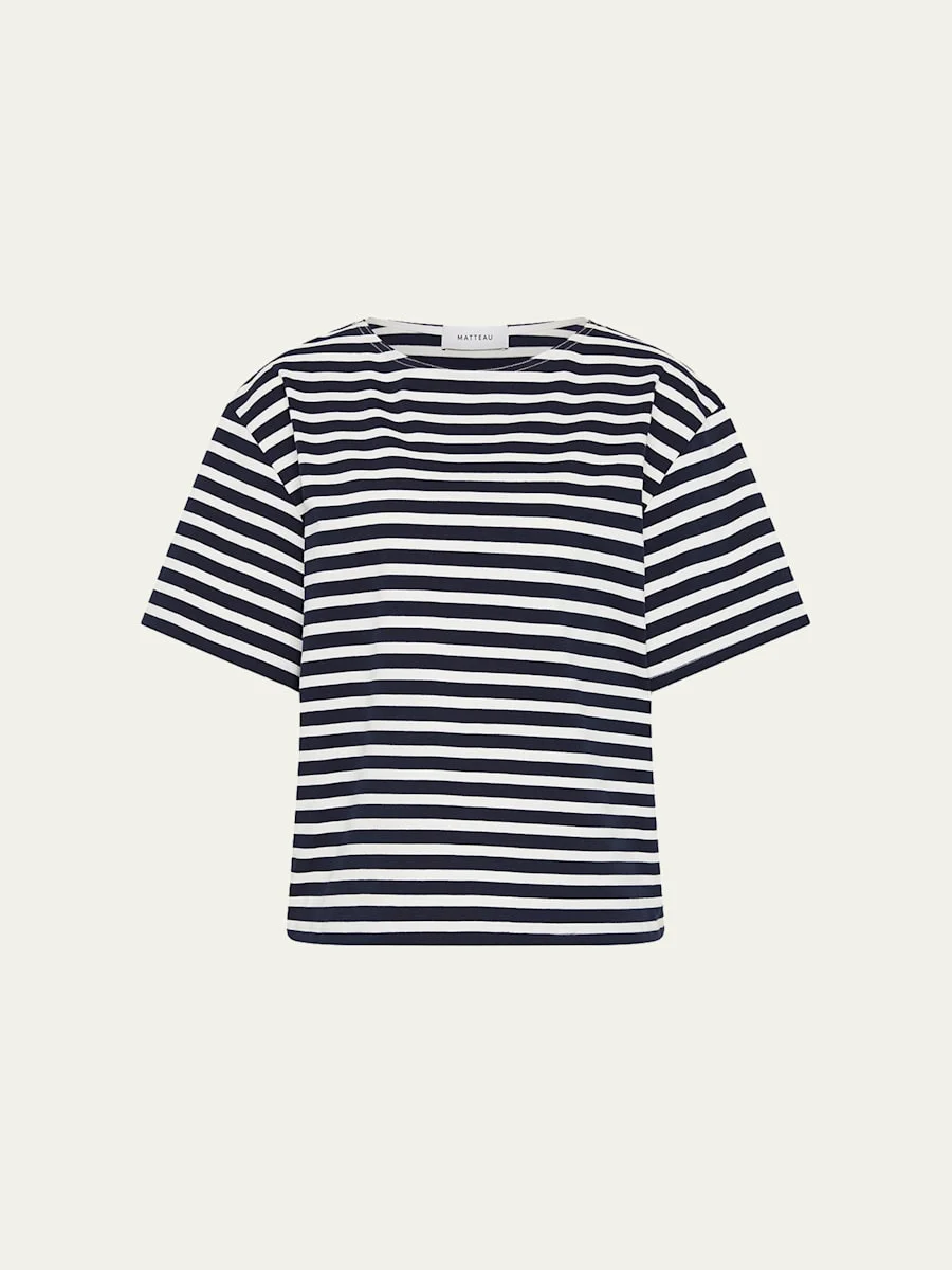 Relaxed Striped Tee - 1