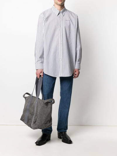 Acne Studios striped button-down shirt outlook