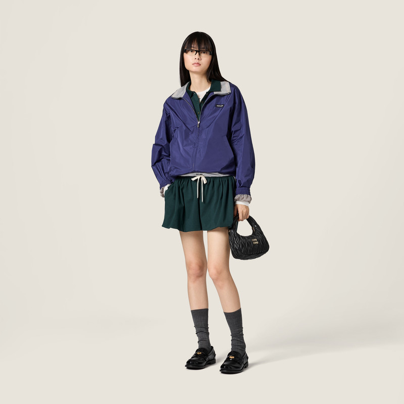 Miu Miu Technical poplin blouson jacket outlook