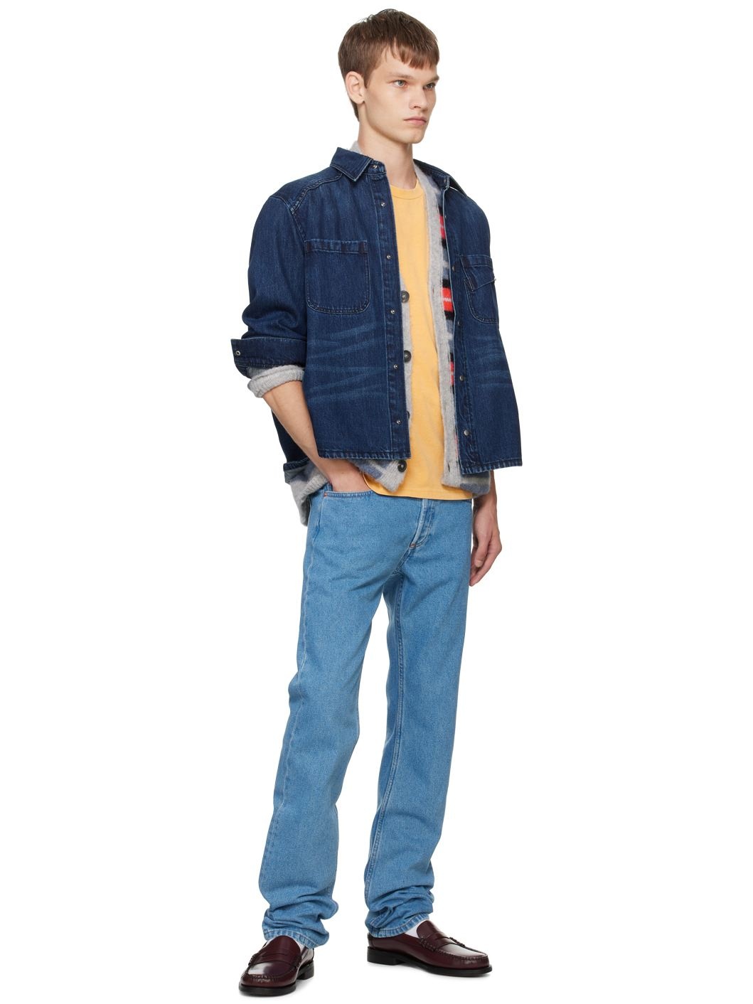 Blue New Standard Jeans - 4