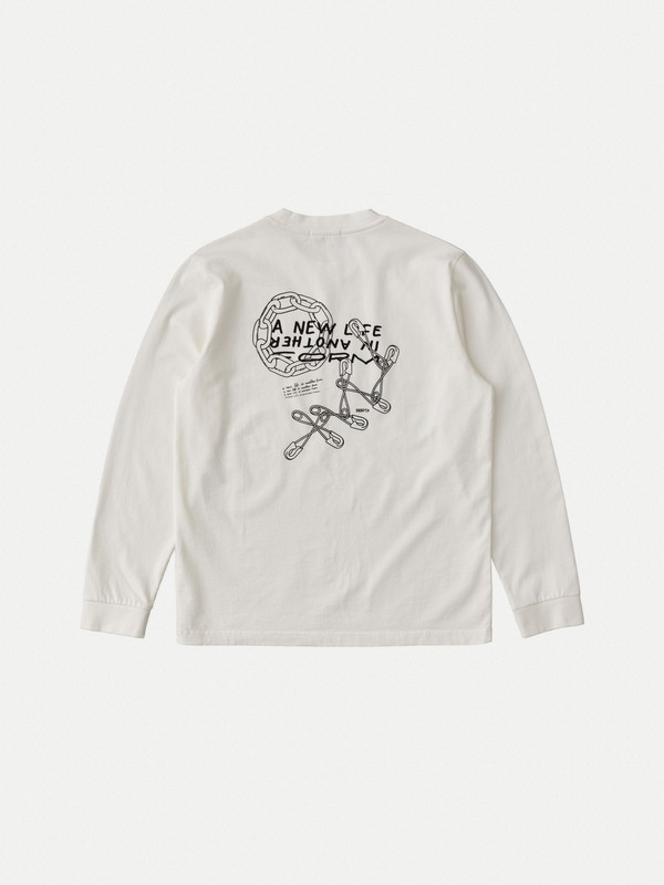 Long Sleeve Printed Rebirth Chalk White - 2