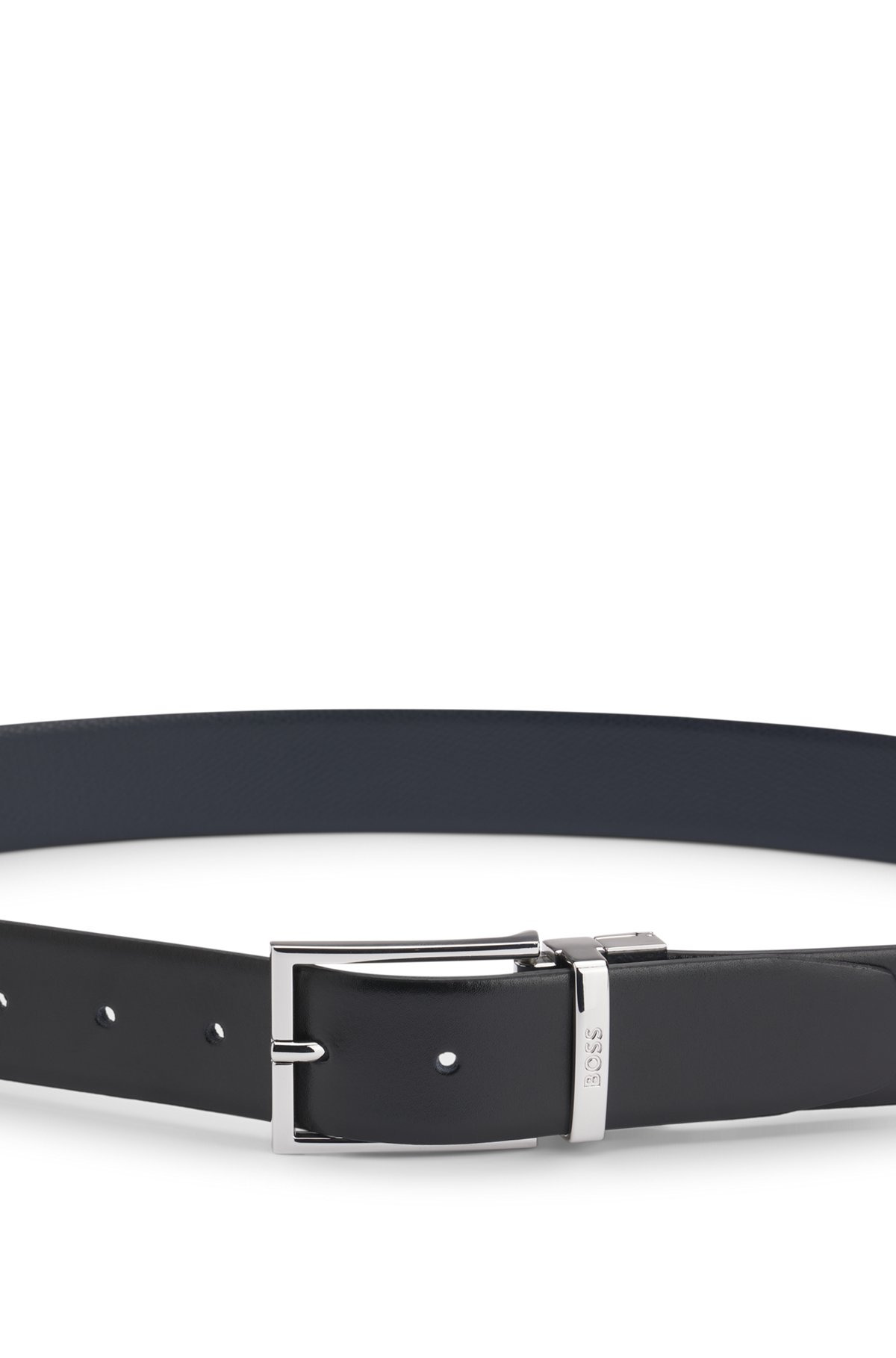 REVERSIBLE BELT IN ITALIAN LEATHER - 4