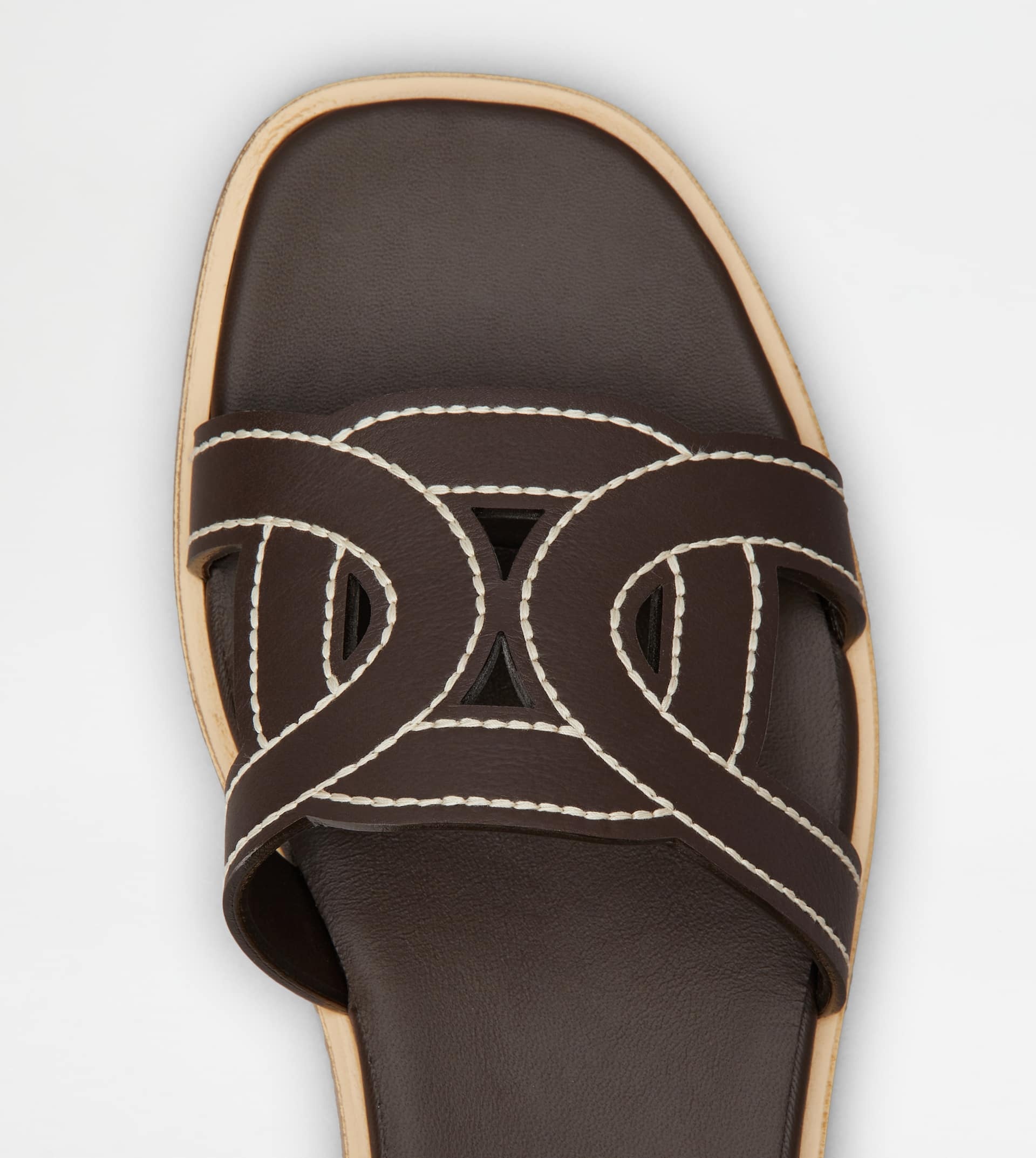 KATE SANDALS IN LEATHER - BROWN - 4