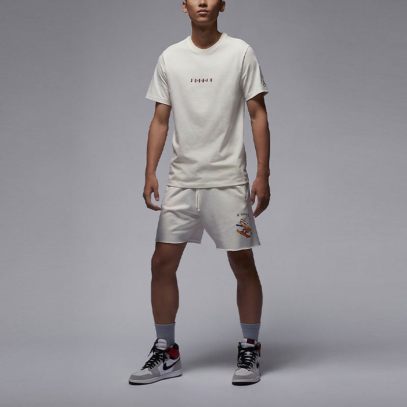 Air Jordan Embossed Air Crew T-Shirt 'White' DM3183-133 - 4