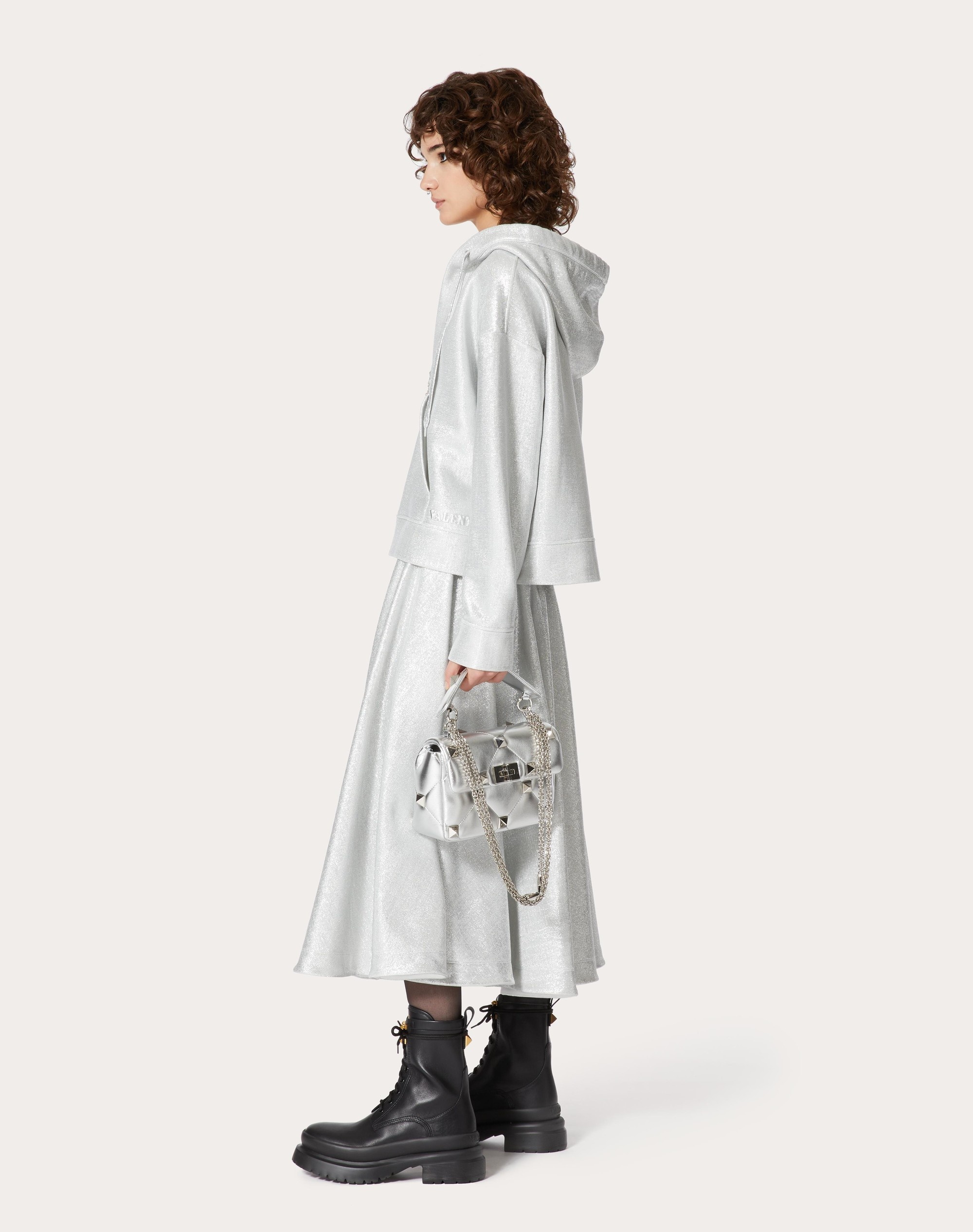 LUREX JERSEY SKIRT - 2