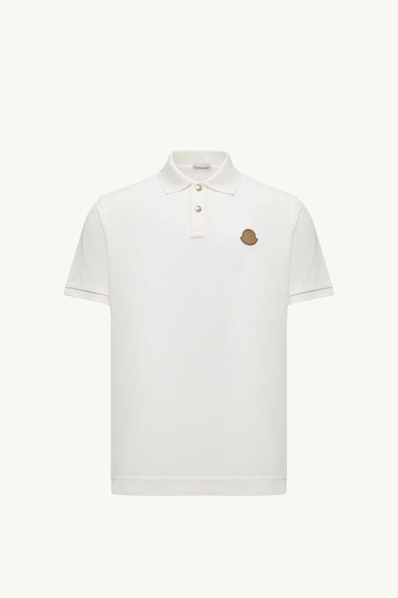 Logo Patch Cotton Piquet Polo Shirt 1