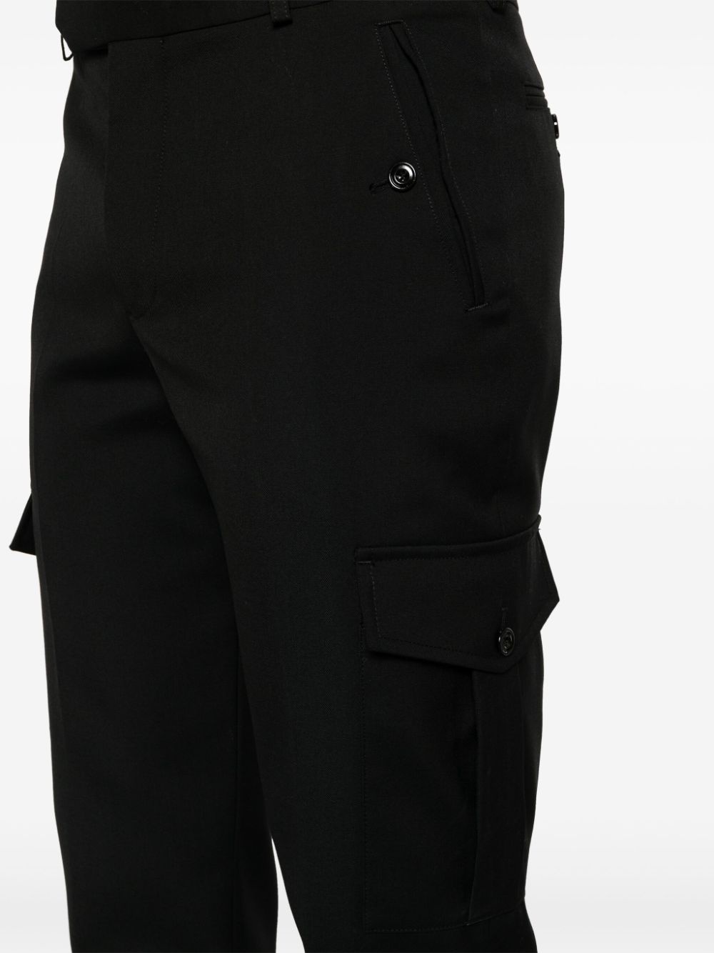 tapered-leg cargo trousers - 5