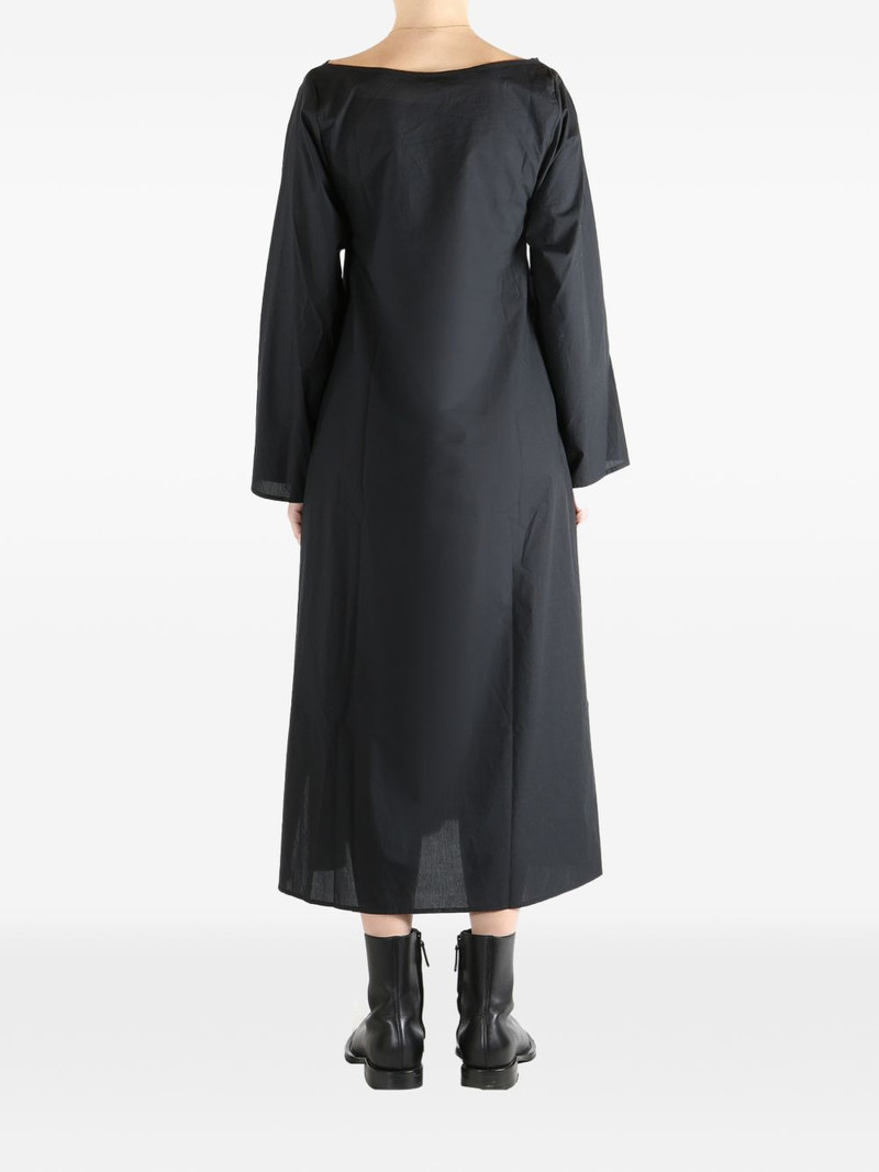 tie long-sleeve midi dress 4