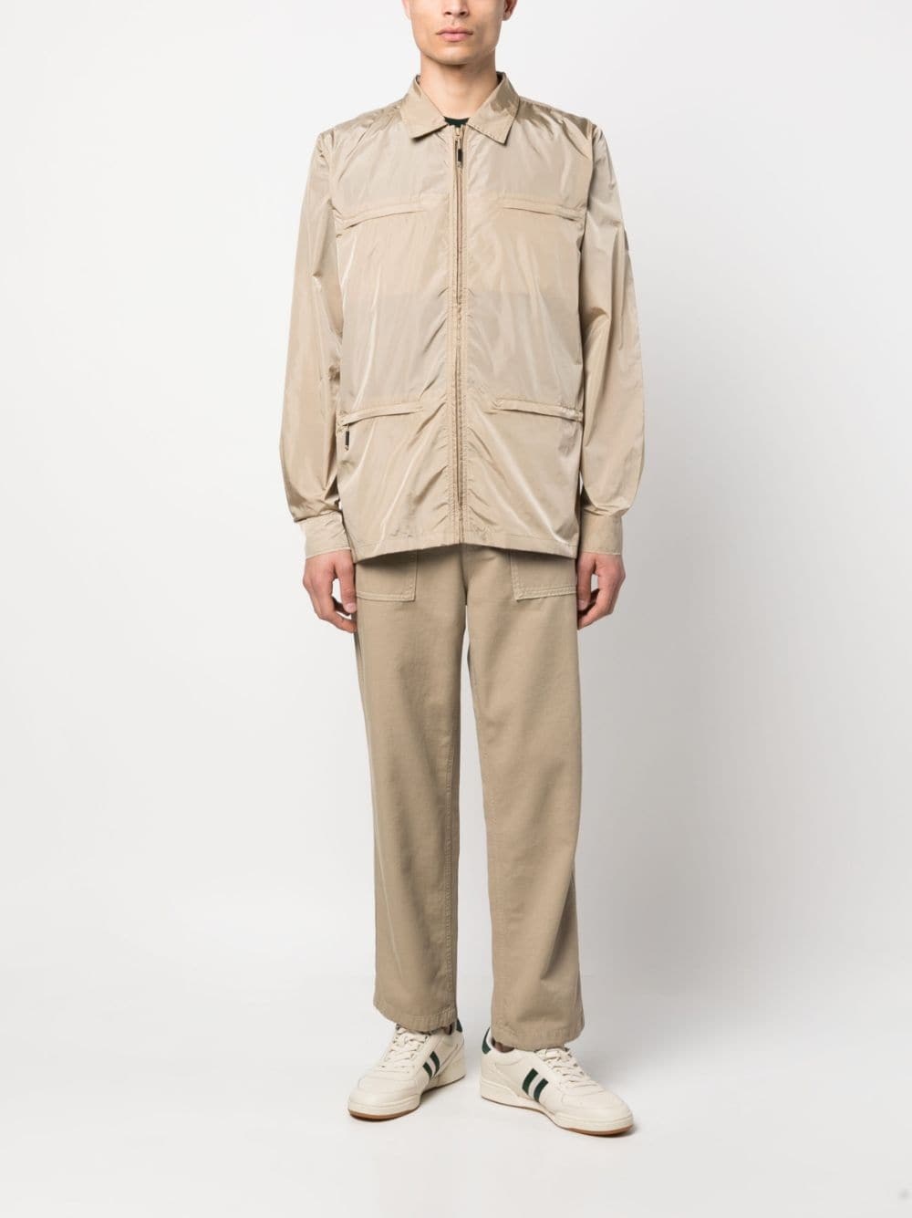 zip-up shirt jacket - 2