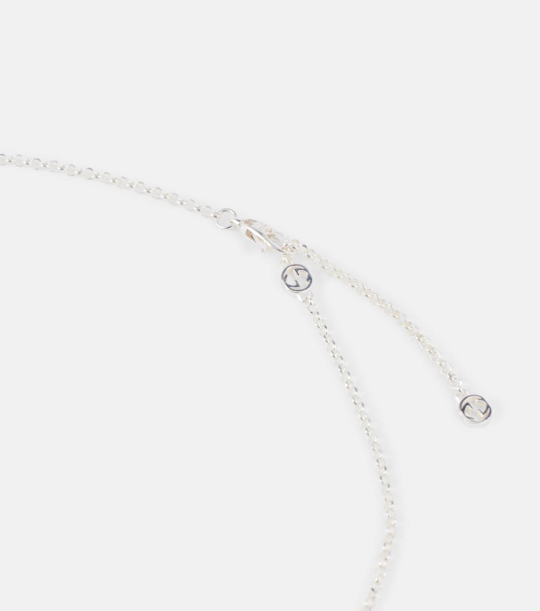 GG Marmont sterling silver pendant necklace - 2