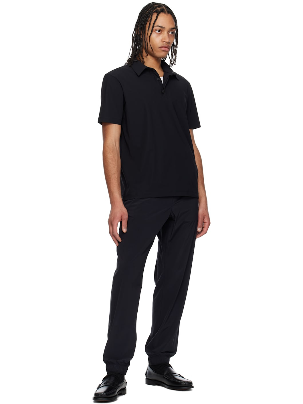 Black Logo Patch Jogging Trousers - 4