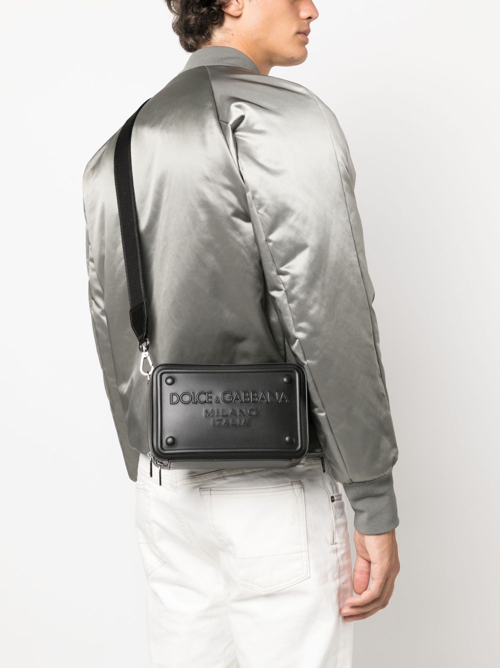 logo-embossed shoulder bag - 2