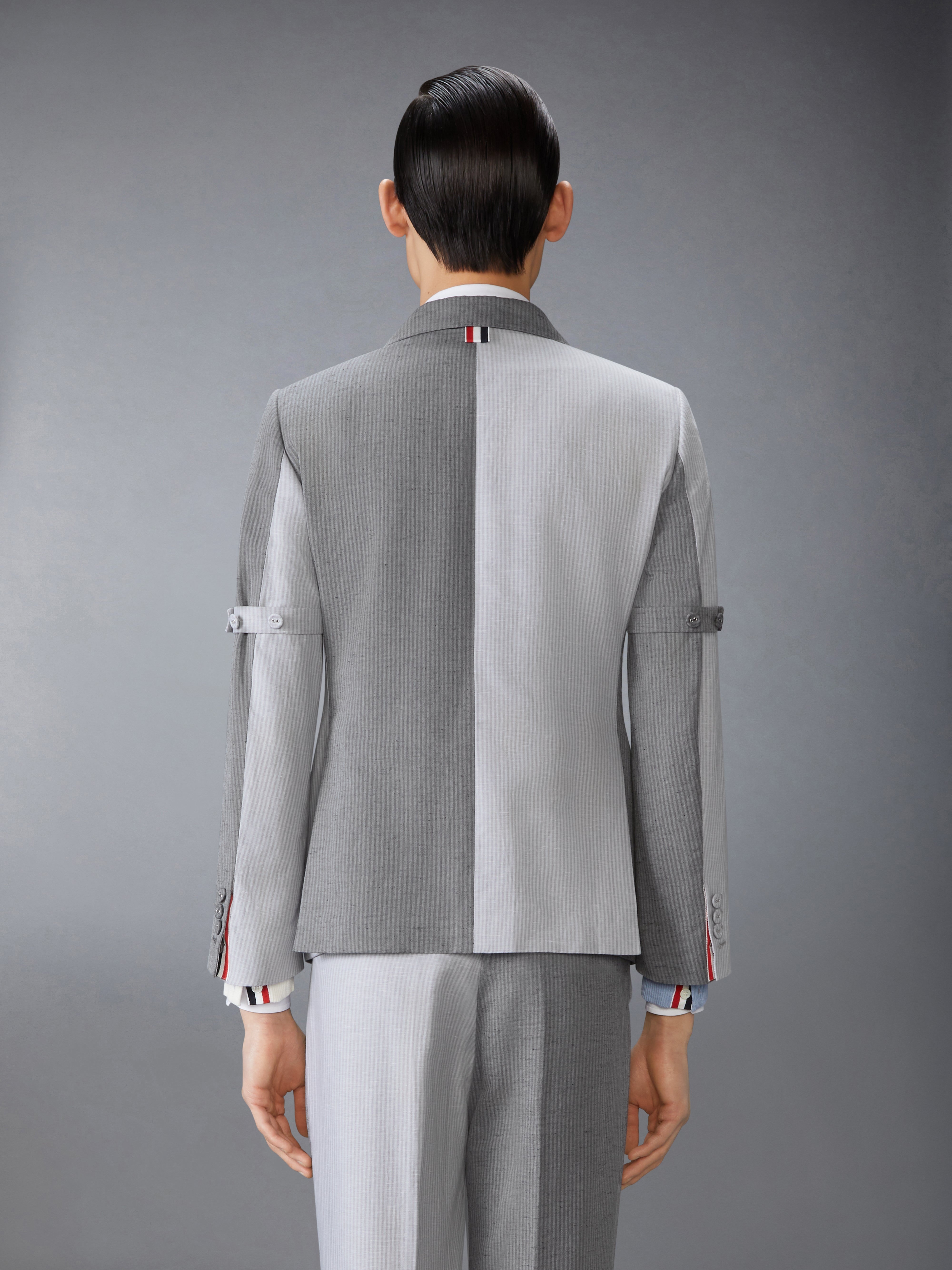 TONAL UNIVERSITY STRIPE LINEN COTTON SPORTCOAT - 3