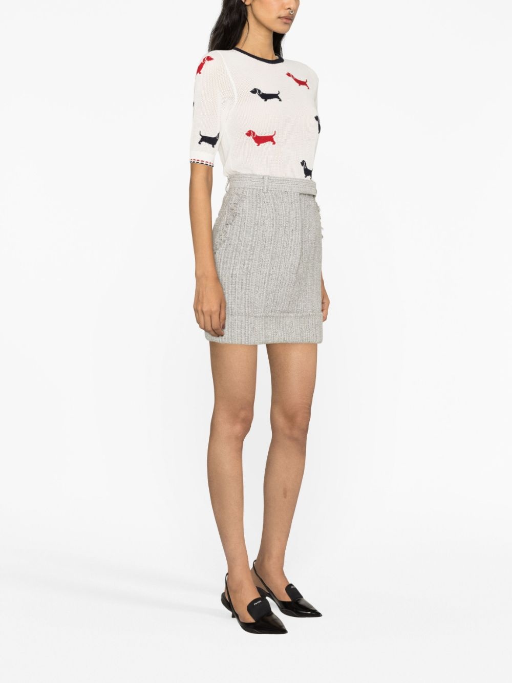 tweed mini skirt - 4