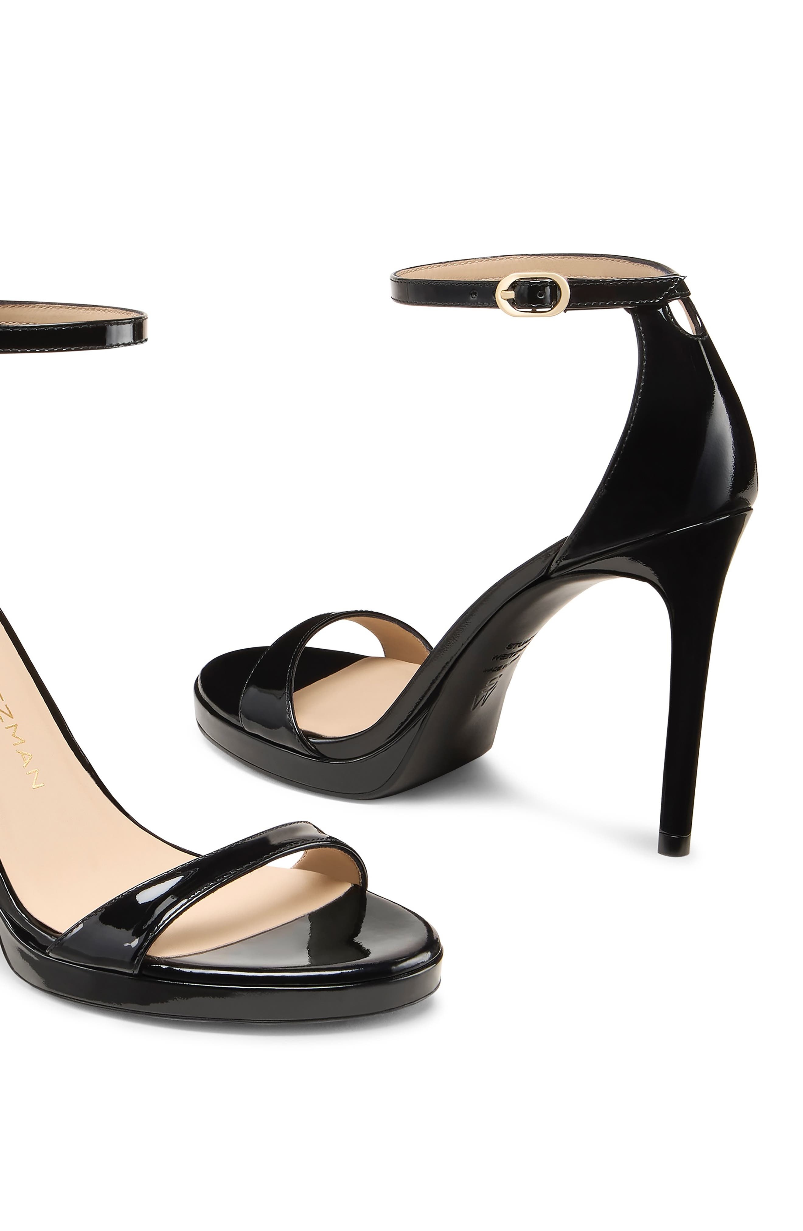 Stuart Weitzman Nudist Platform Sandal in Black at Nordstrom - 4