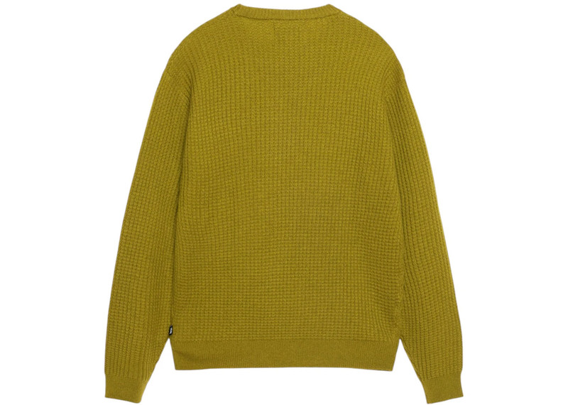 Stüssy Stussy Waffle Knit Cashmere Crew Moss outlook