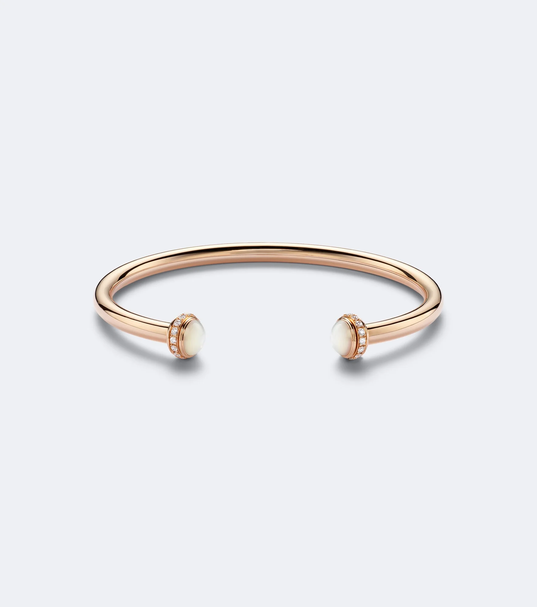 Posession 18kt rose gold cuff bracelet with mother-of-pearl and diamonds - 1