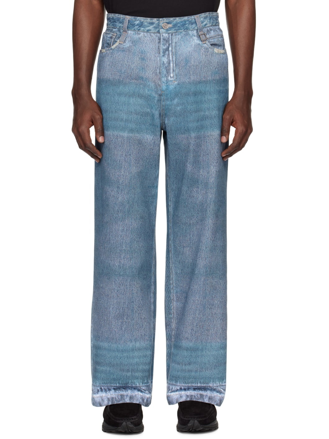 Blue Color Development Jeans - 1